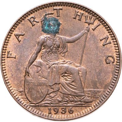 купить Великобритания 1 фартинг (farthing) 1936
