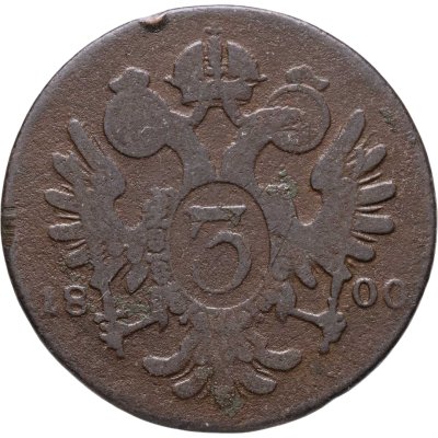 купить Австрия 3 крейцера 1800