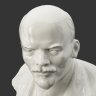 Купить (аукцион август) Бюст настольный «Владимир Ильич Ленин», скульптор Н.В. Томский, фарфор, глазурь, Ленинградский фарфоровый завод (ЛФЗ), СССР, 1945-1950 гг.