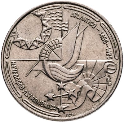 купить Португалия 100 эскудо (escudos) 1990 "Золотой век открытий - Астронавигация"