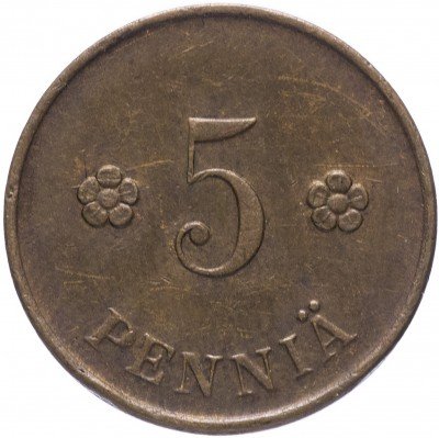 Купить Финляндия 5 пенни 1918 герб