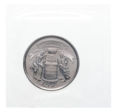 купить Канада 25 центов 2017 "125 лет Кубку Стенли" в запайке