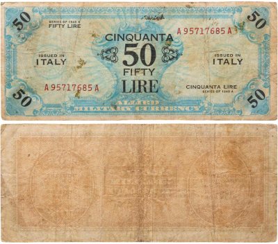 купить Италия 50 лир 1943