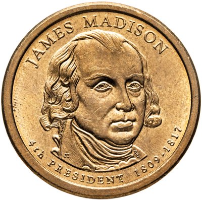 купить США 1 доллар (dollar) 2007 "Джеймс Мэдисон (4-й президент США)"