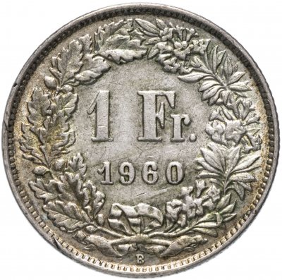 купить Швейцария 1 франк (franc) 1960