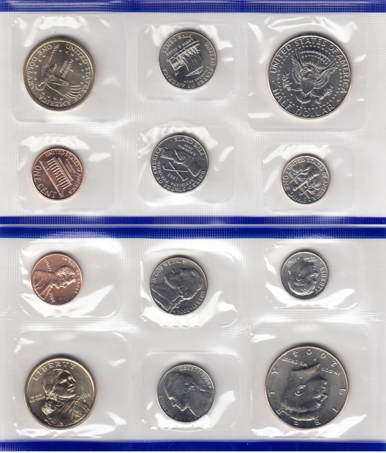 купить США годовой набор 2004 P (6 монет)