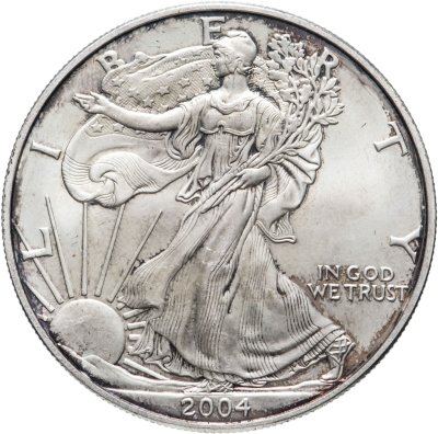 купить США 1 доллар (dollar) 2004 Американский серебряный орёл Без отметки монетного двора