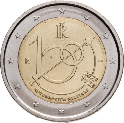 купить Италия 2 евро (euro) 2023 100 лет военной авиации