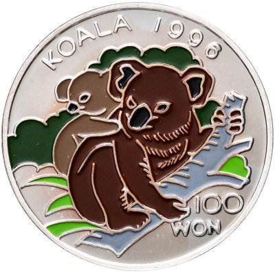 купить Северная Корея 100 вон 1996 "Коала"