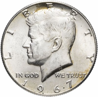 купить США 50 центов (1/2 доллара, half dollar) 1967