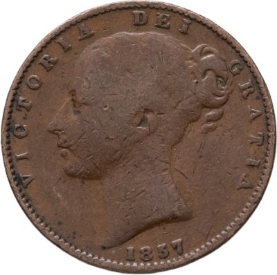 купить Великобритания 1 фартинг (farthing) 1857