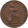 Купить Великобритания 1 фартинг (farthing) 1857