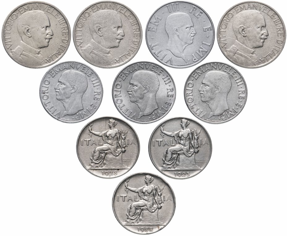 купить Италия набор из 10 монет 1922-1942