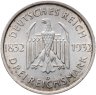 Купить Германия 3 рейхсмарки (reichsmark) 1932 "100 лет со дня смерти Гёте"
