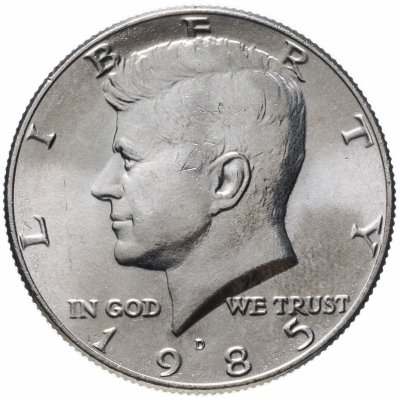 купить США 50 центов (1/2 доллара, half dollar) 1985 D "Kennedy Half Dollar (Кеннеди)"