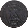 Купить Франция 10 сантимов (centimes) 1856 B  знак монетного двора: "B" - Руан