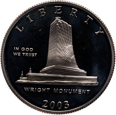 купить США 50 центов (1/2 доллара) 2003 "100 лет со дня первого полета"