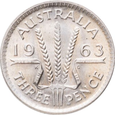 купить Австралия 3 пенса (pence) 1963