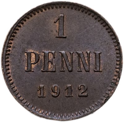 купить 1 пенни (penni) 1912 Российская Финляндия
