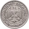 Купить Германия 50 рейхспфеннигов (reichspfennig) 1927, знак монетного двора "D" — Мюнхен