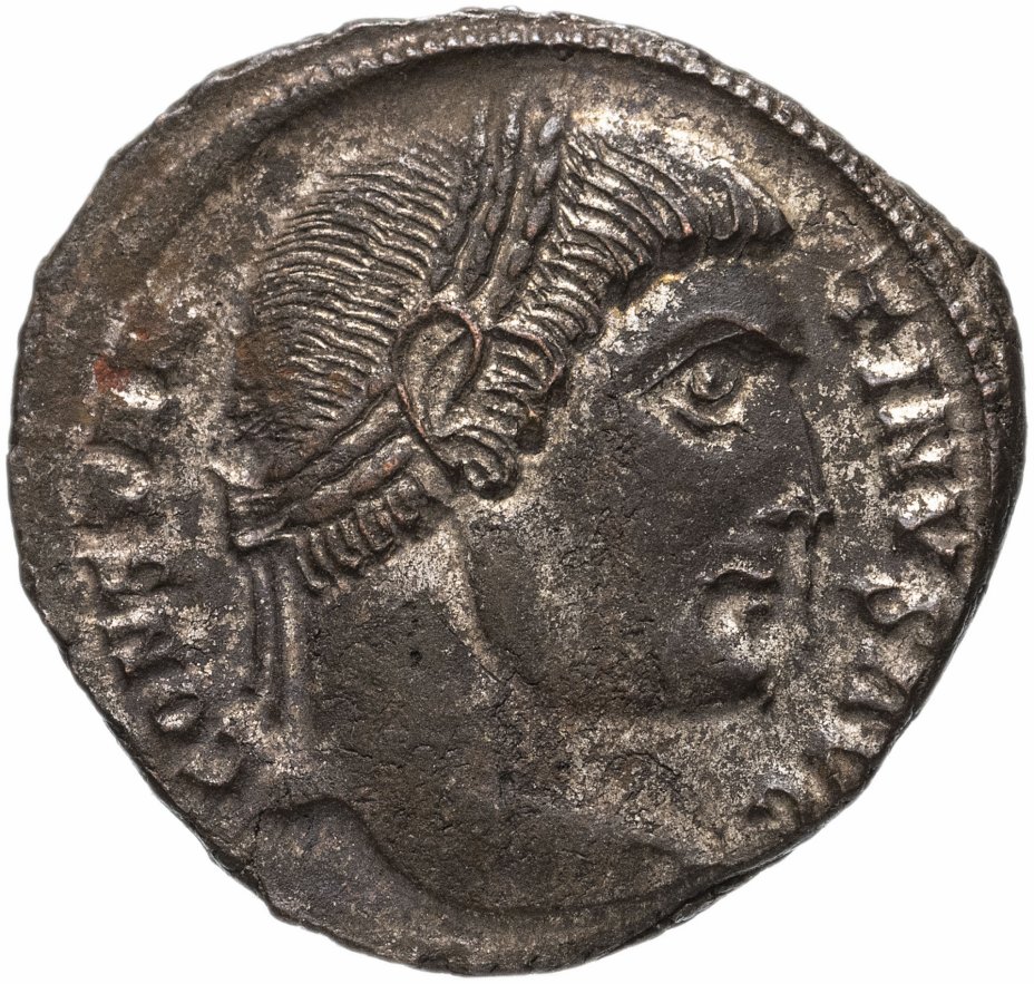 купить Римская империя, Константин I Великий, 307-337 годы, Нуммий. (Родное серебрение)