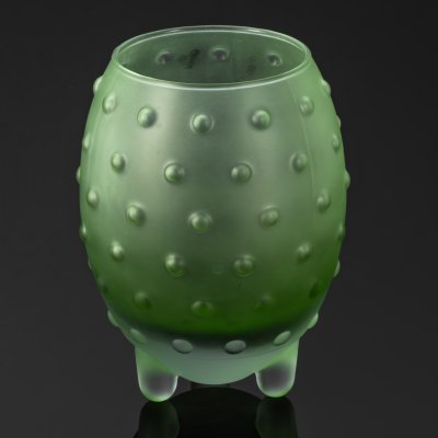 купить Ваза "Major" зеленого оттенка с матовой поверхностью, дизайнер Tina Nordström, стекло, матирование, Iittala, Финляндия, 1994-2000 гг.