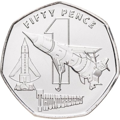 купить Гернси 50 пенсов 2022 "60-летие Громовых птиц - Громовая птица 1"