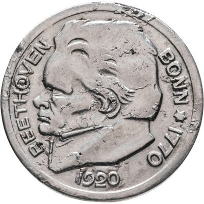 купить Германия "Бонн" 25 пфеннигов 1920 нотгельд Людвиг ван Бетховен