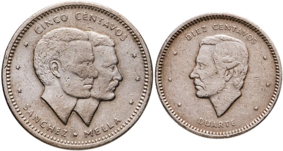 купить Доминиканская республика, набор из 2 монет 1986