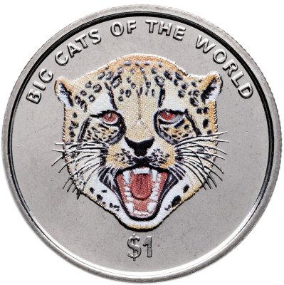 купить Сьерра-Леоне 1 доллар (dollar) 2001 «Большие кошки мира - Гепард» цветная