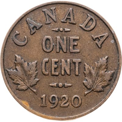 купить Канада 1 цент (cent) 1920 новый тип