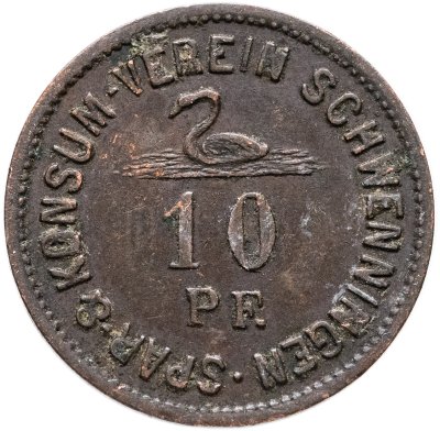 купить Германия, Швеннинген 10 пфеннигов ND