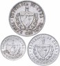 Купить Куба набор монет 1968-1981 (3 монеты)