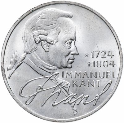 купить Германия 5 марок 1974 "250 лет со дня рождения Иммануила Канта"