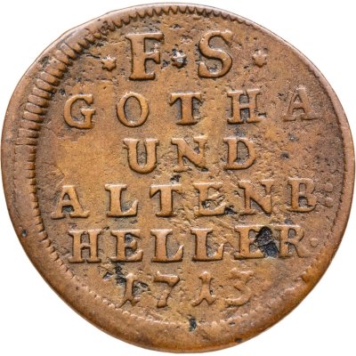 купить Саксен-Гота-Альтенбург 1 геллер 1713
