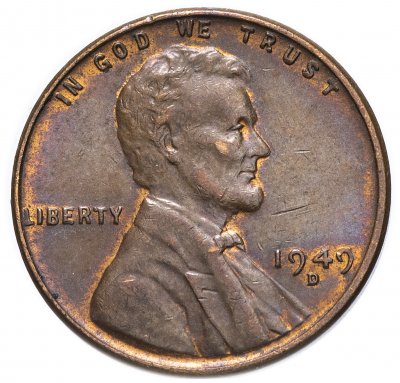купить США 1 цент 1949 D