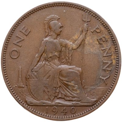 купить Великобритания 1 пенни (penny) 1940