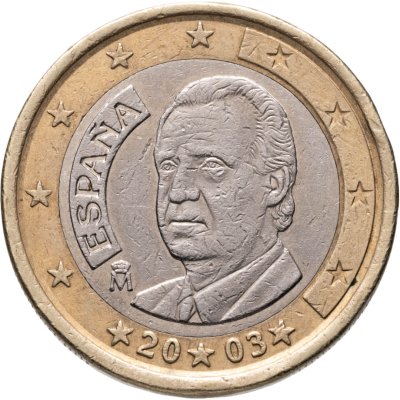купить Испания 1 евро 2003