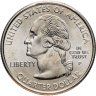 Купить США 25 центов (квотер, 1/4 доллара, quarter dollar) 2000 P "Массачусетс",  знак монетного двора: "P" - Филадельфия