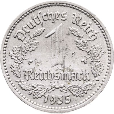 купить Германия, Третий рейх 1 рейхсмарка (reichsmark) 1935 A