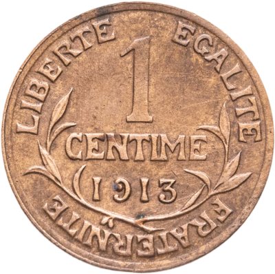 купить Франция 1 сантим (centime) 1913