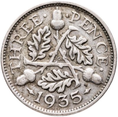 купить Великобритания 3 пенса (pence) 1935 Георг V