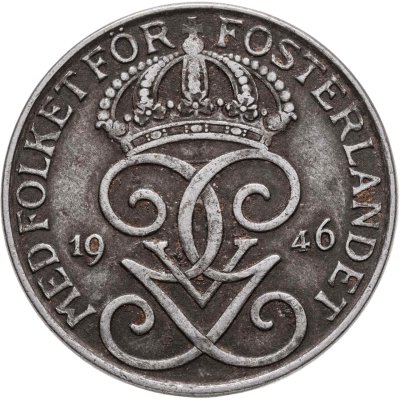 купить Швеция 5 эре (ore) 1946