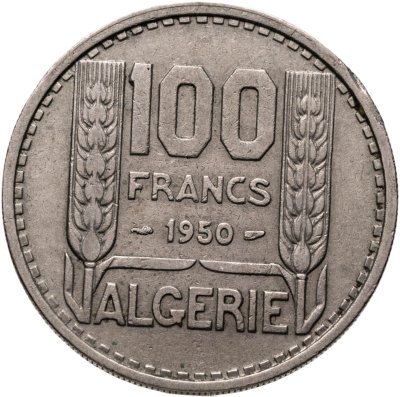 купить Алжир 100 франков (francs) 1950