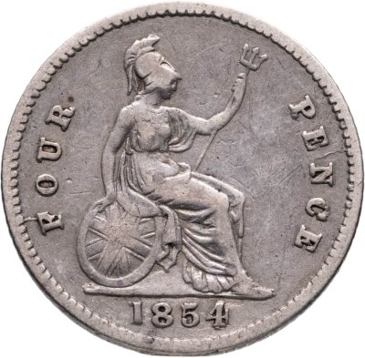 купить Великобритания 4 пенса (pence) 1854