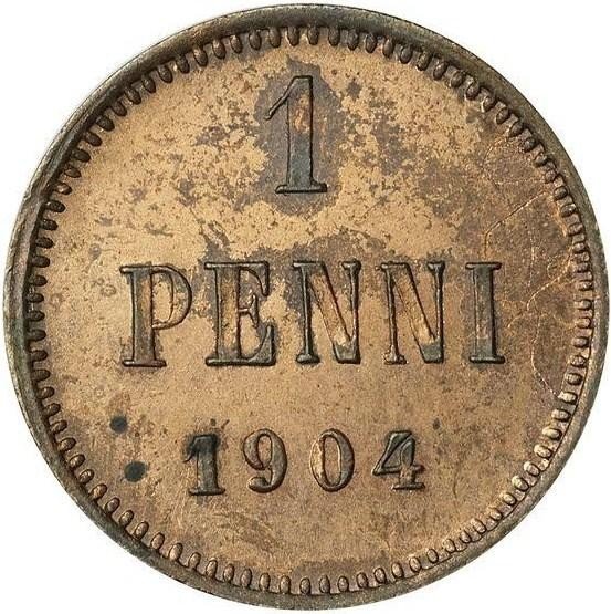 купить 1 пенни 1904 года