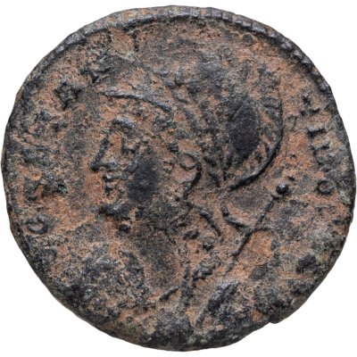 купить Римская Империя, император Константин Великий, AE [фоллис] 307-337 гг.: памятный выпуск в честь основания Константинополя