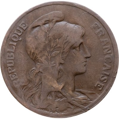 купить Франция 5 сантимов (centimes) 1901