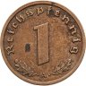 Купить Германия, Третий рейх 1 рейхспфенниг (reichspfennig) 1939, знак монетного двора А - Берлин