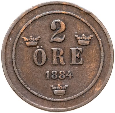купить Швеция, 2 эре 1884